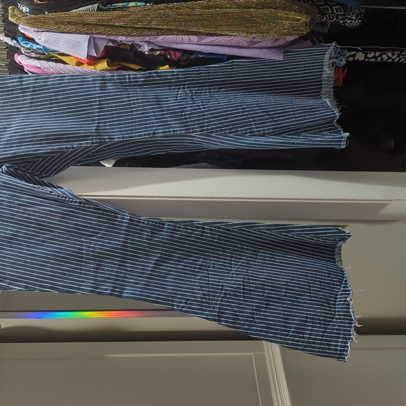 Judy Blue jeans 18W super flare striped - Picture 2 of 11